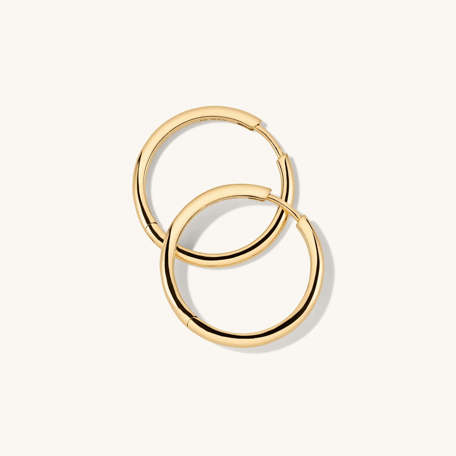 25mm gold hoop earing